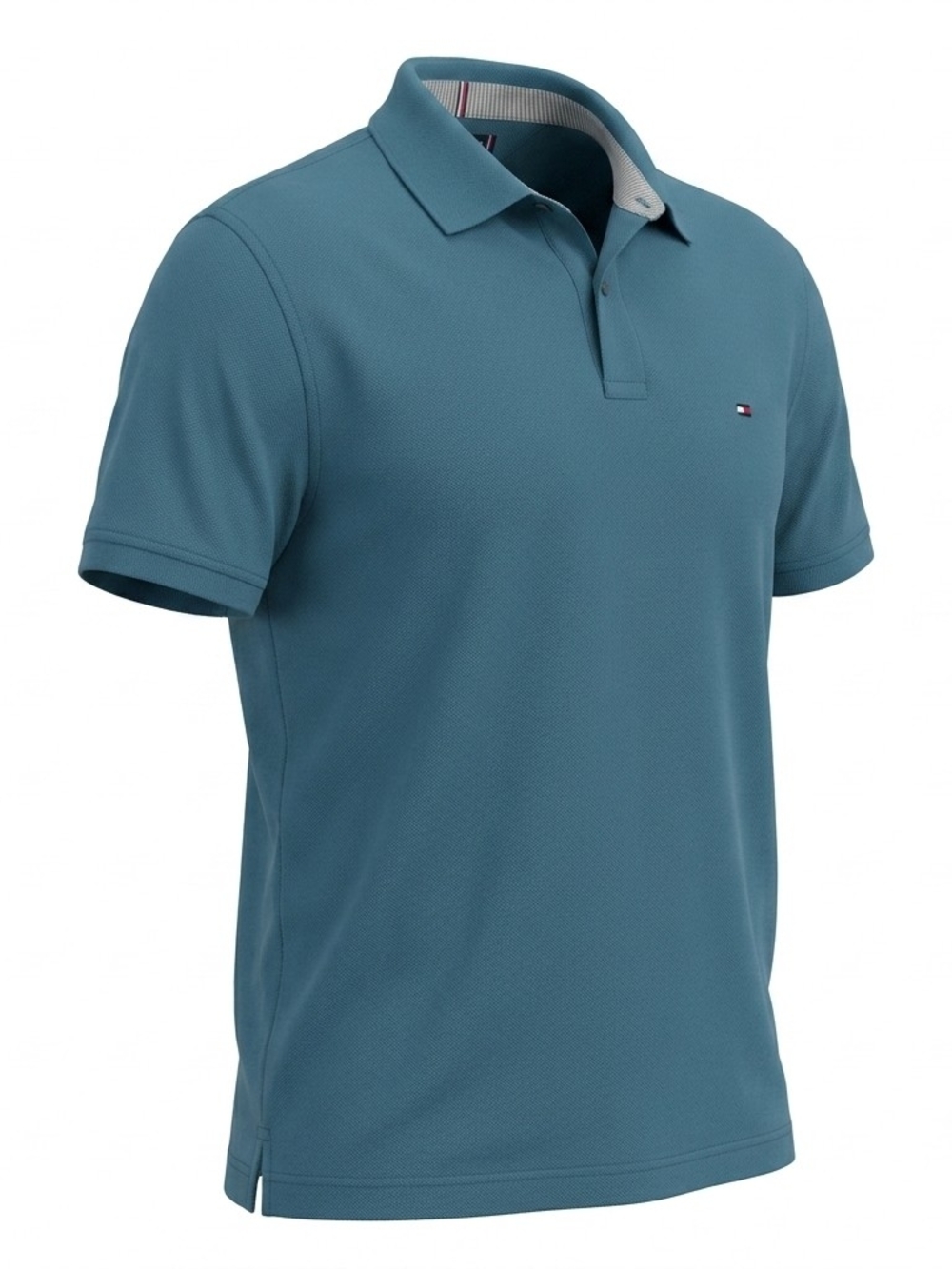 Tommy Hilfiger Men's Teal Classic 1985 Regular Fit Polo Shirt XL - Picture 2 of 4
